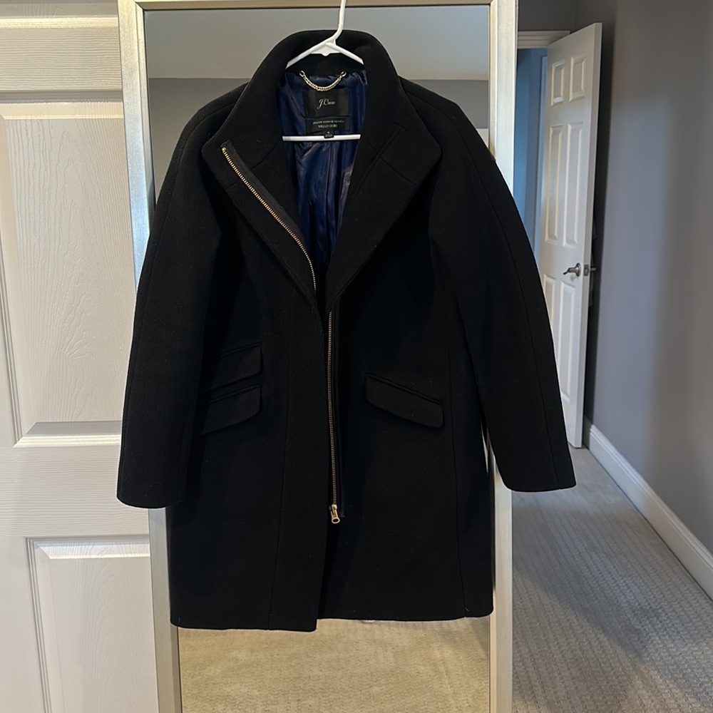 J. Crew Italian Wool Stadium Cloth Cocoon Coat - Picture 10 of 10